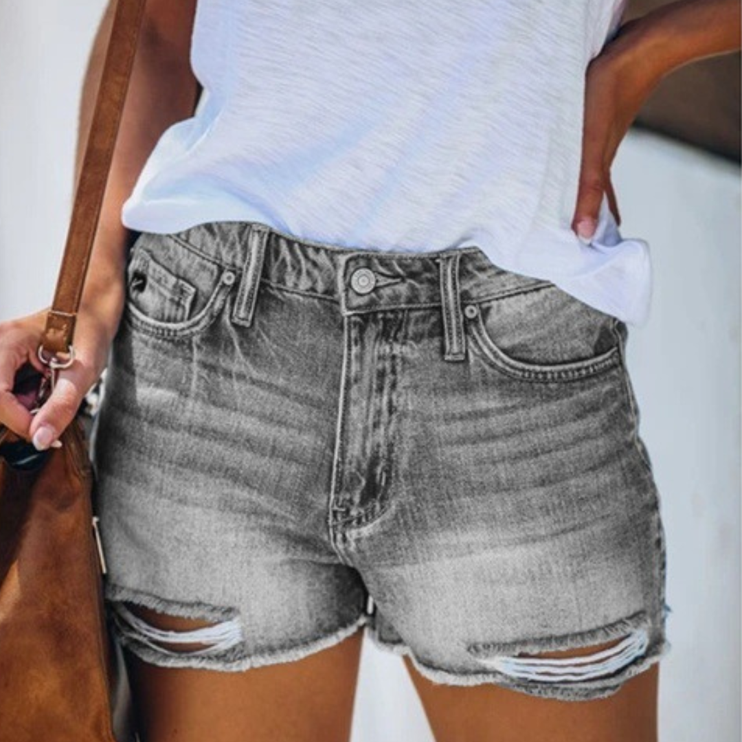MB | Sommerliche Jeansshorts für Frauen mit verspielten Fransen