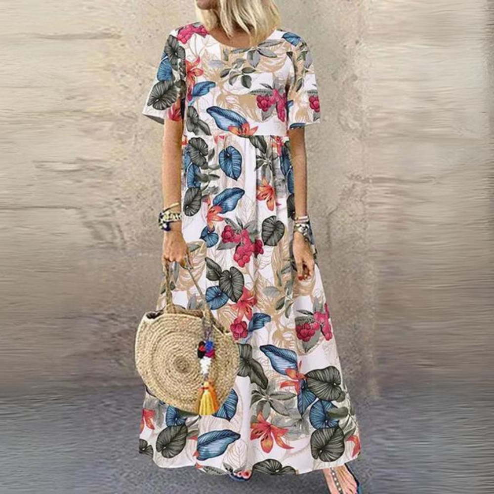 MB | Elegantes Kleid mit Rundhalsausschnitt