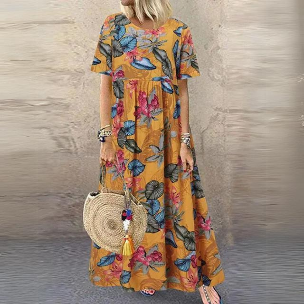MB | Elegantes Kleid mit Rundhalsausschnitt