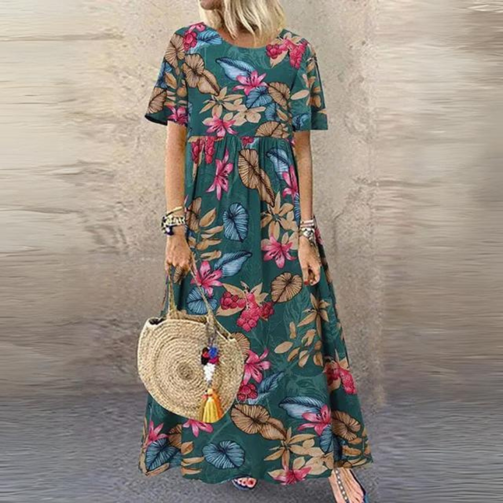 MB | Elegantes Kleid mit Rundhalsausschnitt