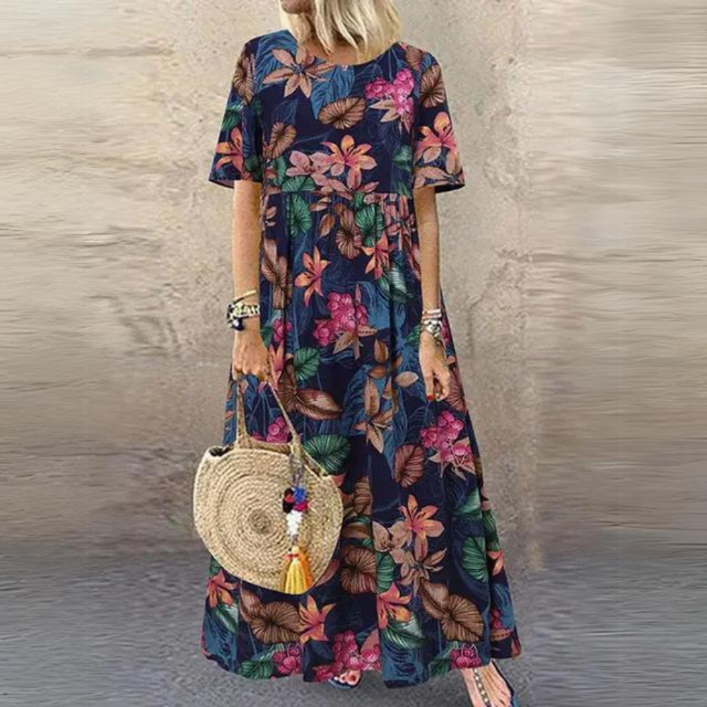 MB | Elegantes Kleid mit Rundhalsausschnitt