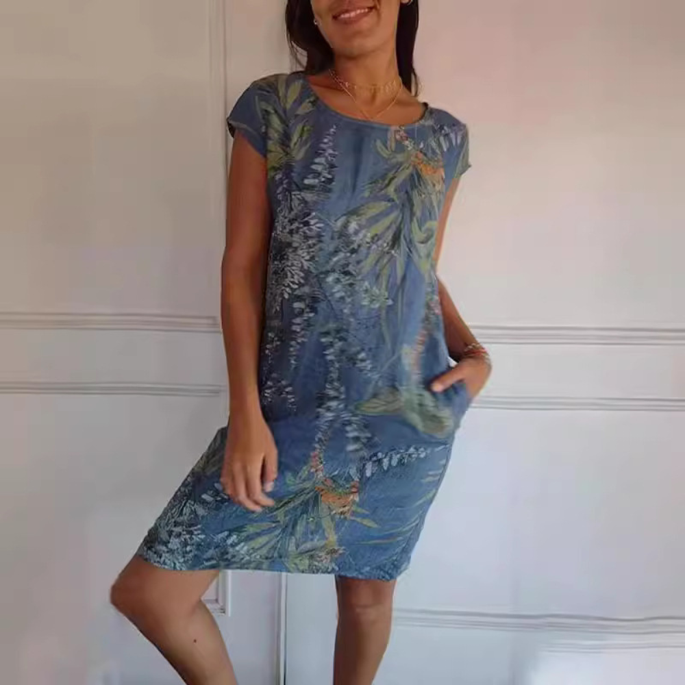 MB | Bequemes Kleid mit Rundhalsausschnitt