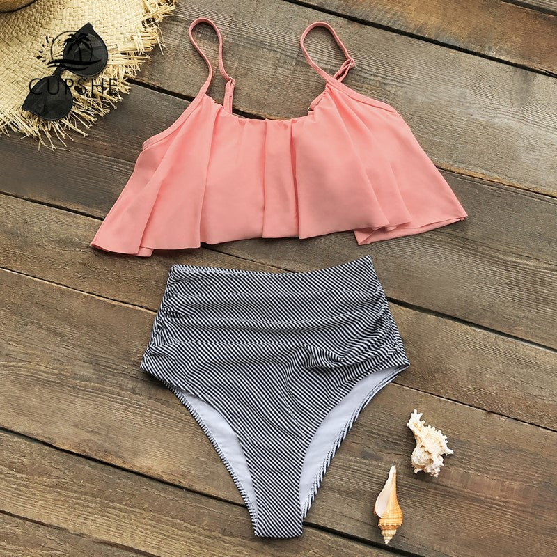 MB | Farbenfroher Bikini mit Rüschen