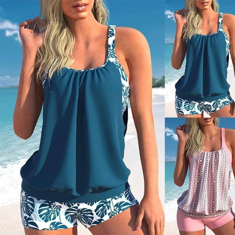 MB | Gestreiftes Tankini mit Druck