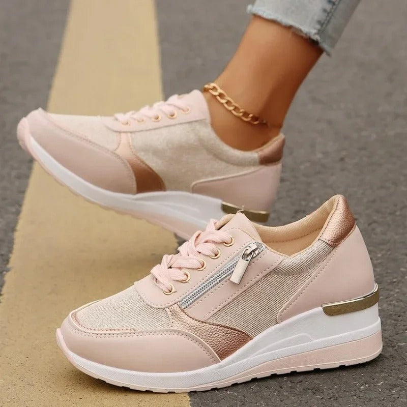 MB | Metallic-Sneakers mit Reißverschluss
