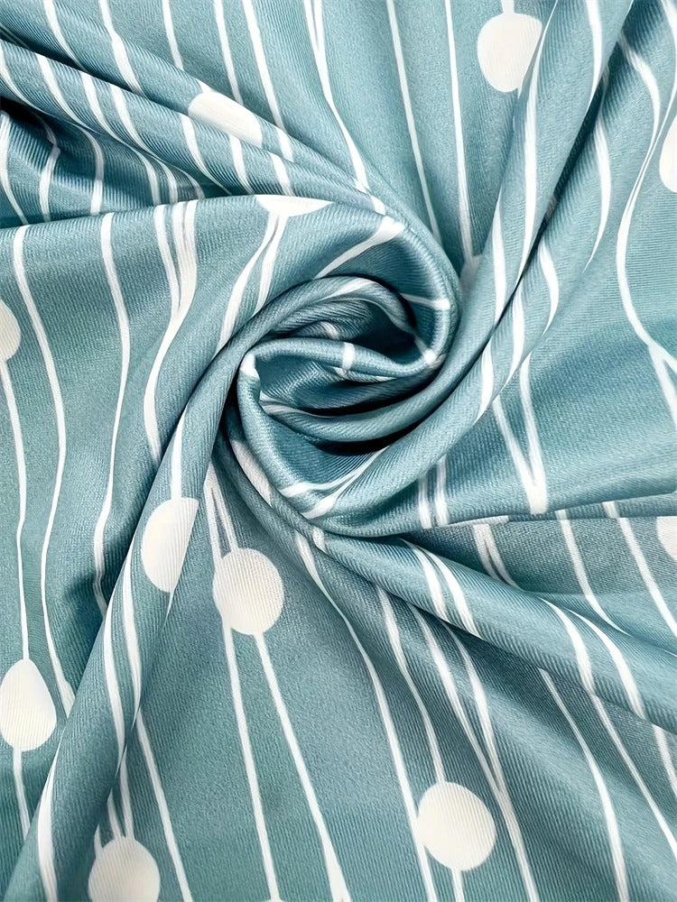 MB | Kurzärmeliges Midikleid mit böhmischem Print