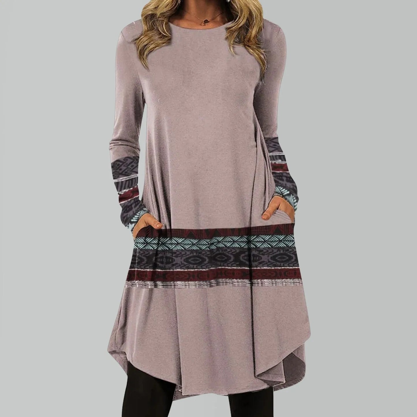 MB | Entspannter Pullover mit Chevron-Print