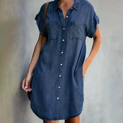 MB | Denim-Minikleid mit Knopfleiste