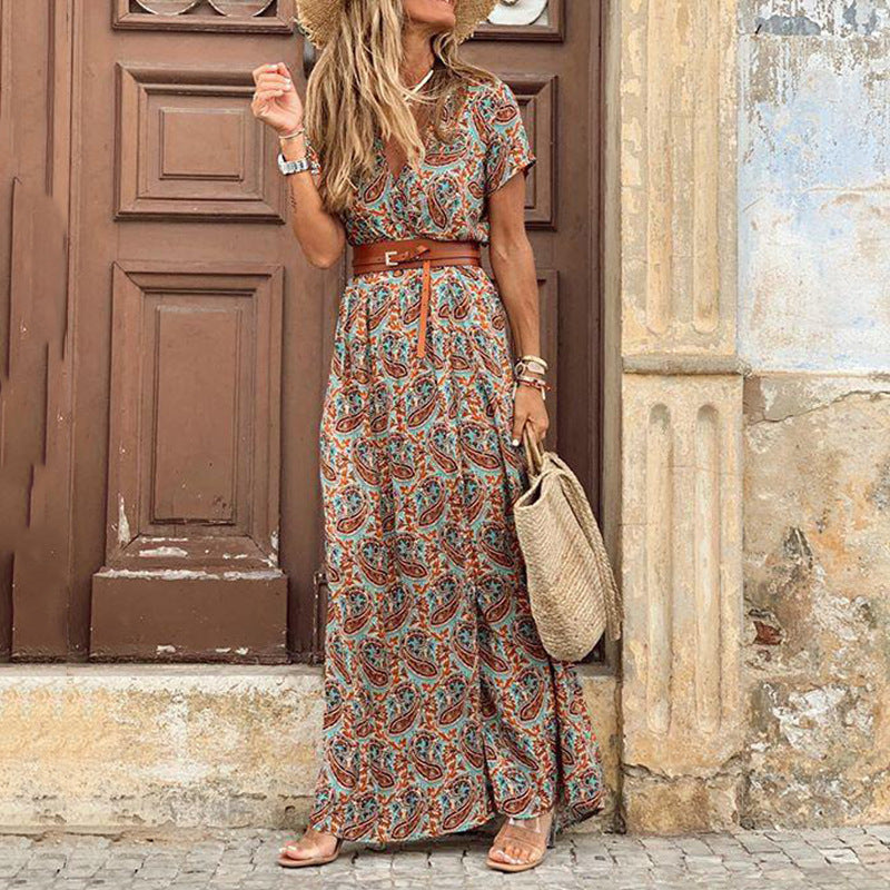 MB | Boho Maxikleid mit Schlitz