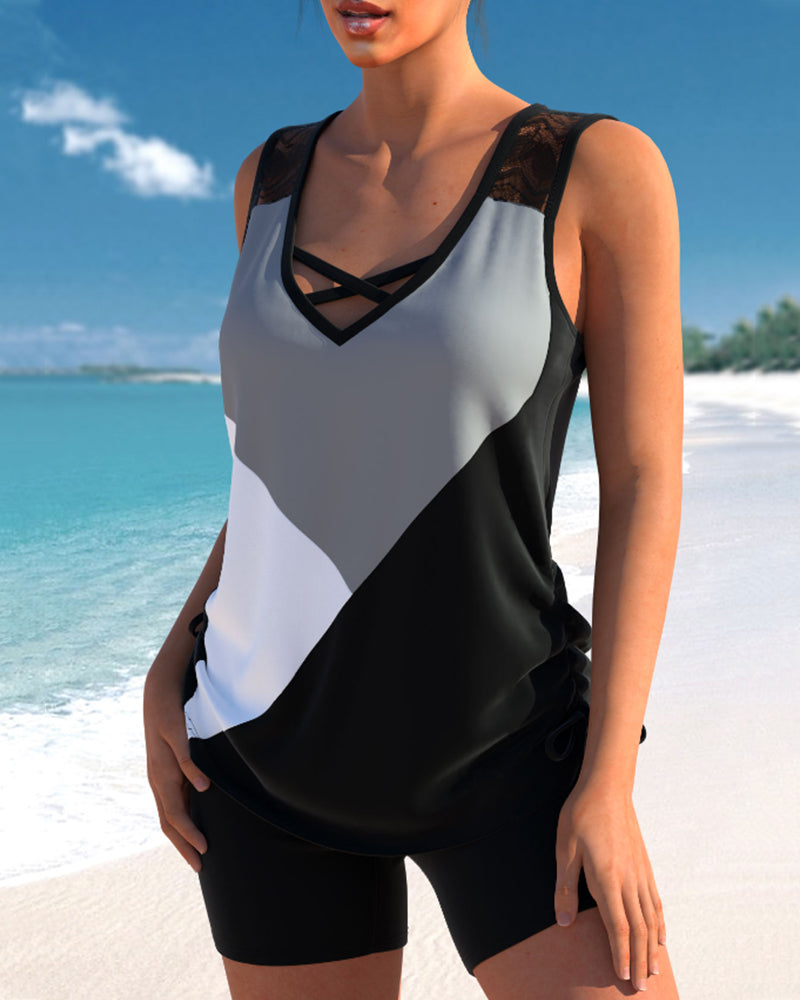 MB | 3-farbiger Tankini