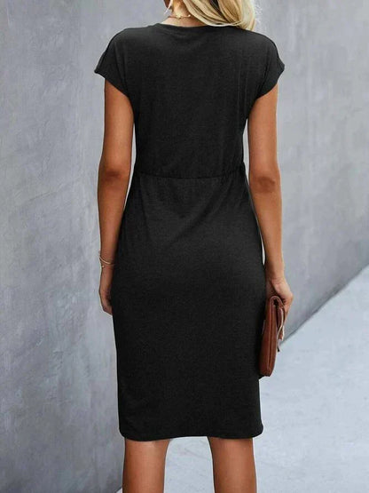 MB | Midikleid mit Twist-Front