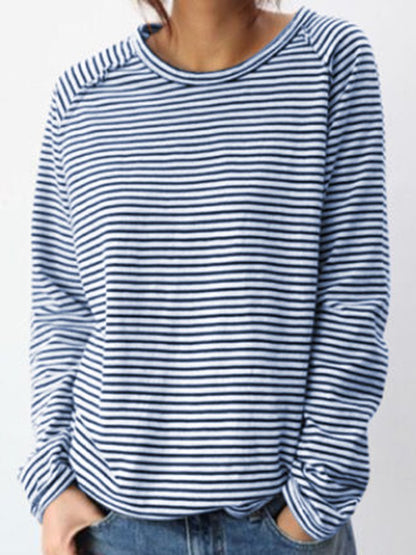 MB | Lässiges gestreiftes langärmeliges pullover