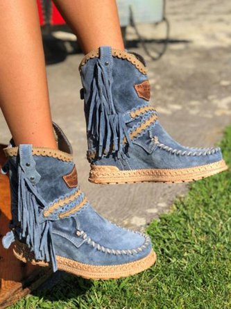 MB | Boho-Fransen-Westernstiefel