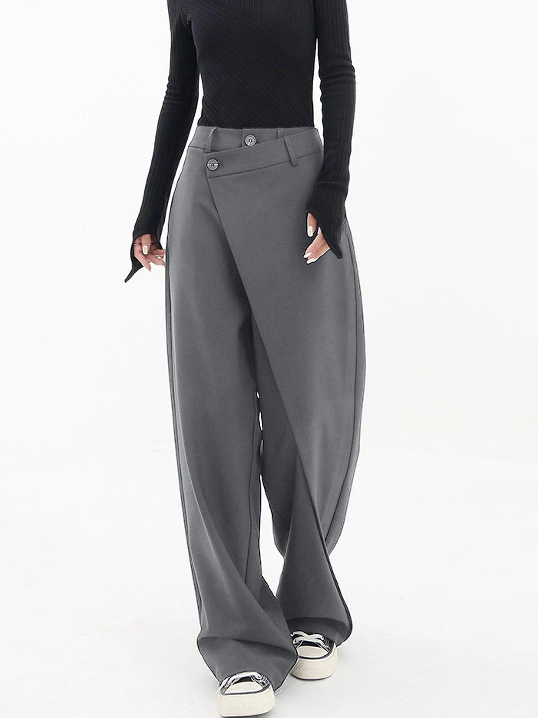 MB | Trendige asymmetrische Hose mit weitem Bein