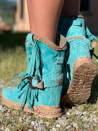 MB | Boho-Fransen-Westernstiefel