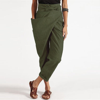 MB | Elegante Cropped-Hose mit Wickelvorderseite