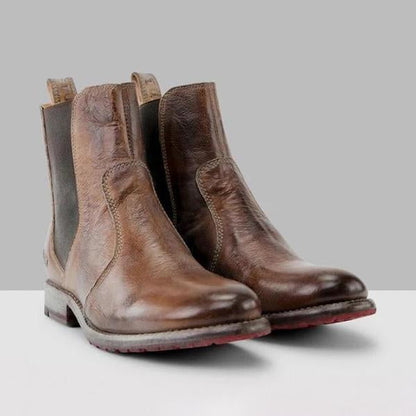 MB | Damenstiefeletten aus Leder im Vintage-Stil