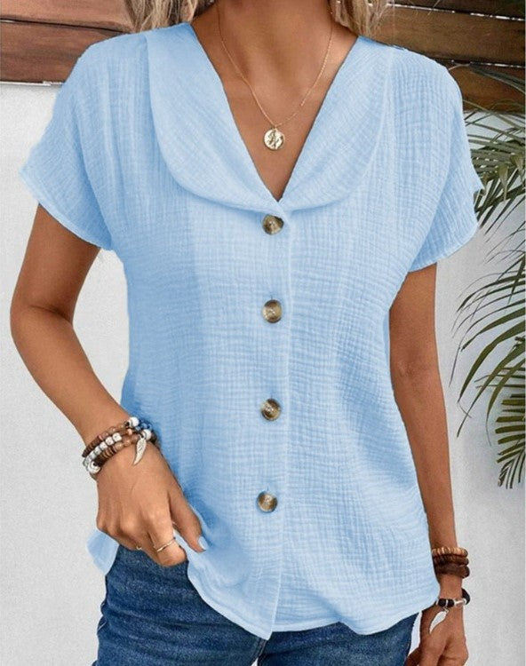 MB | Elegante & Stylische Button-Down Bluse mit Kragen