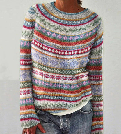 MB | Strickpullover mit Vintage-Muster