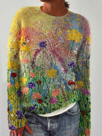 MB | Künstlerischer Landschaftsstrickpullover