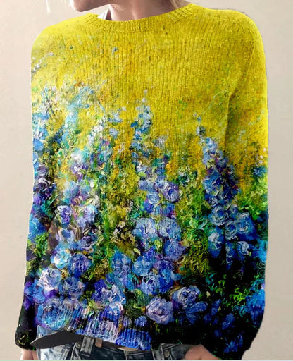 MB | Künstlerischer Landschaftsstrickpullover