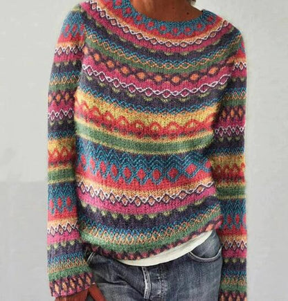 MB | Strickpullover mit Vintage-Muster