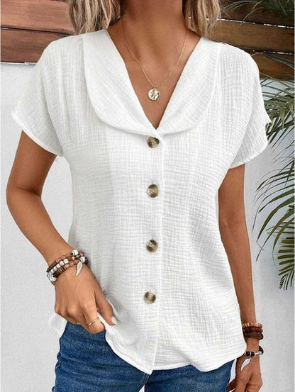 MB | Elegante & Stylische Button-Down Bluse mit Kragen