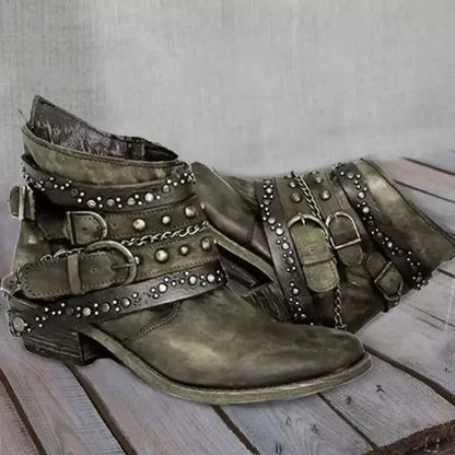 MB | Rockstar Chic Nieten-Stiefeletten