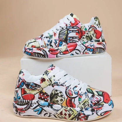 MB | Lebendige Turnschuhe im Graffiti-Stil