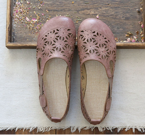 MB | Bequeme Retro Hohle Runde Zehe Sommer Flats