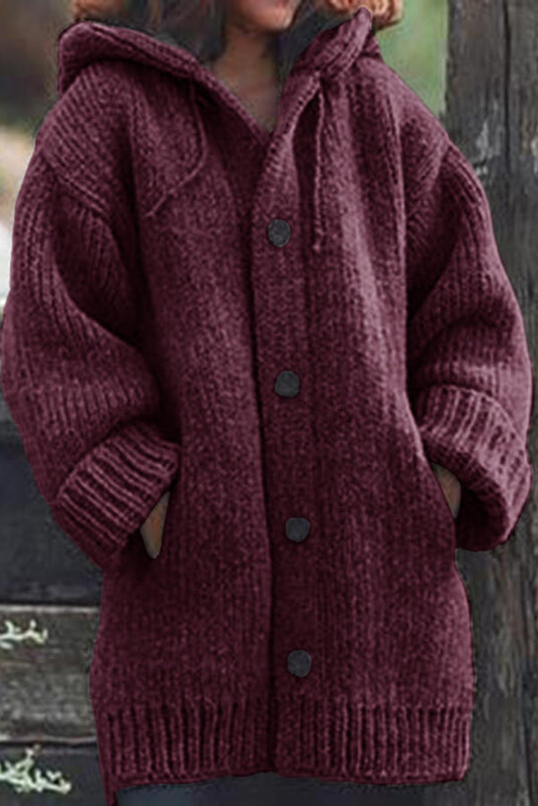 MB | Kuscheliger Strickcardigan mit Kapuze