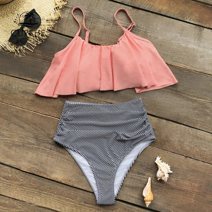 MB | Farbenfroher Bikini mit Rüschen