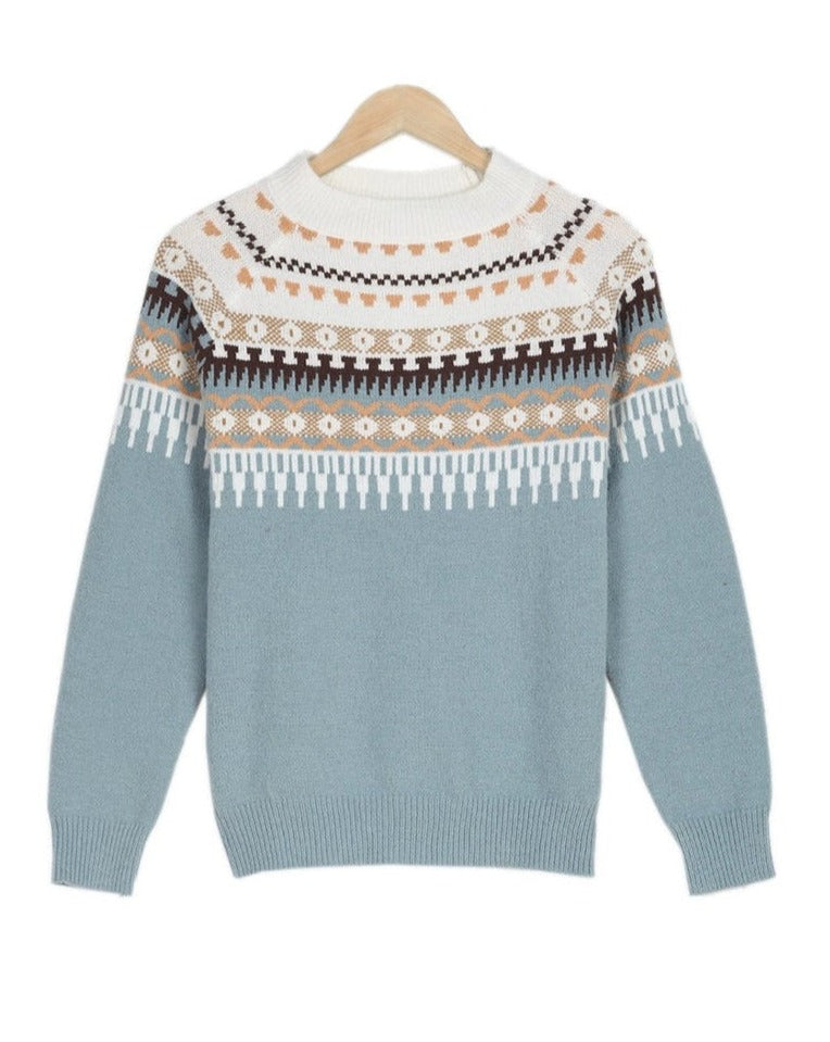 MB | Schicker Strickpullover mit nordischem Muster