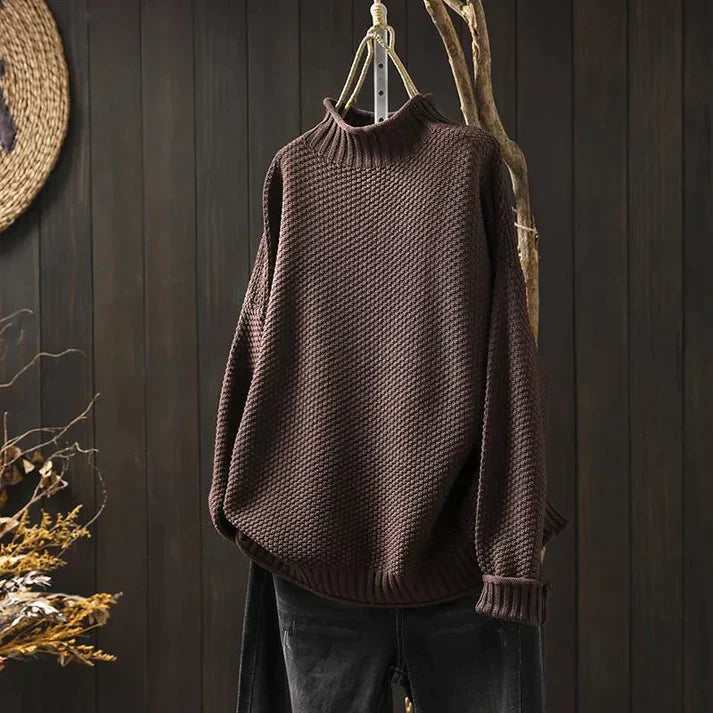 MB | Turtle-neck pullover aus Grobstrick