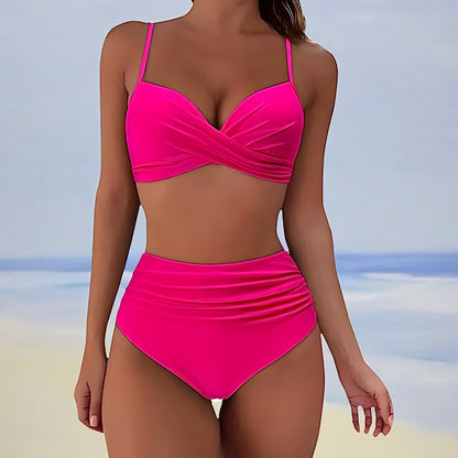 MB | Bikini mit hoher Taille und Twist-Front-Oberteil