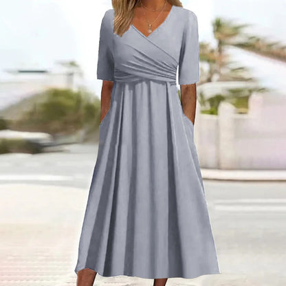 MB | Maxikleid mit V-Ausschnitt