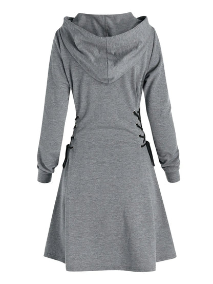 MB | Lässig-schickes Kapuzen Midikleid