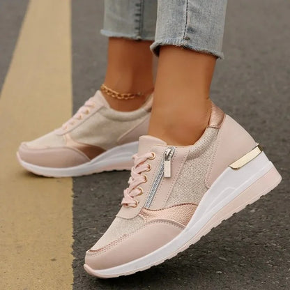 MB | Metallic-Sneakers mit Reißverschluss