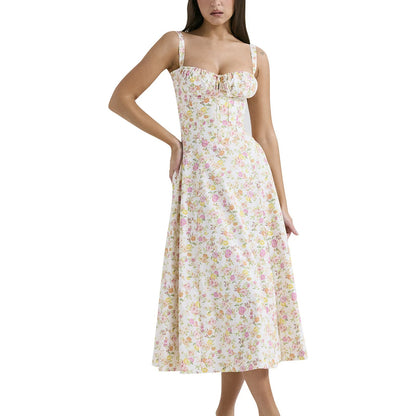 MB | Bedrucktes langes Sommerkleid