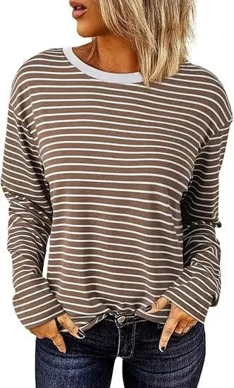 MB | Lässiges gestreiftes langärmeliges pullover
