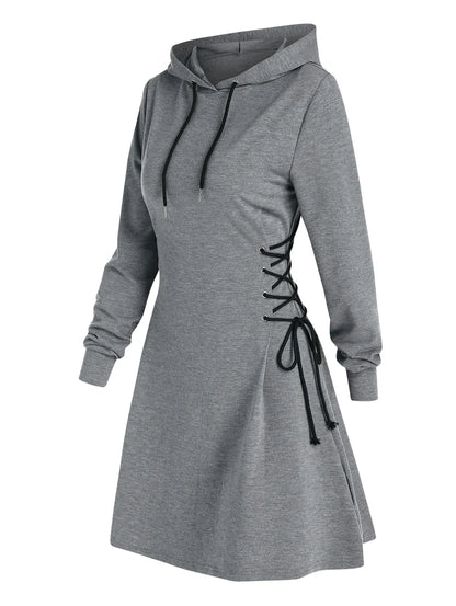 MB | Lässig-schickes Kapuzen Midikleid